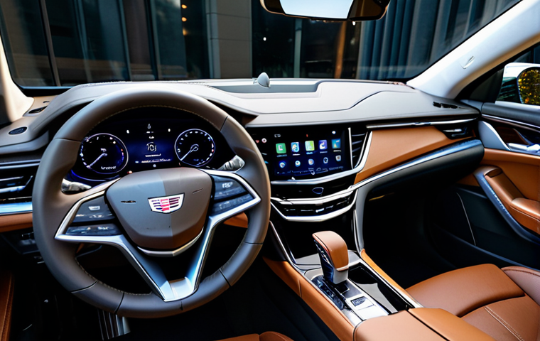 지엠 캐딜락 CT5의 고급 세단 시장 반응 - **Prompt:** "A sleek Cadillac CT5, fully clothed, parked in front of the Eiffel Tower in Paris, Fran...